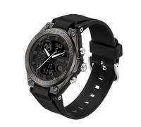 Reloj digital para mujer reloj deportivo impermeable analógico militar táctico retroiluminación LED cronómetro alarma relojes de pulsera, Negro , correa