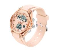 Reloj digital para mujer reloj deportivo impermeable analógico militar táctico retroiluminación LED cronómetro alarma relojes de pulsera, Rosado., correa