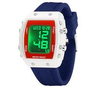 Reloj digital para niños, deportivo, resistente al agua, iluminación, cronómetro, cronómetro, alarma, reloj digital, números grandes, tonneau, diseño minimalista de moda, para niños y niñas, color
