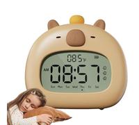 Reloj digital para niños, Despertador animales | Lámpara nocturna Capyba J La, Luz nocturna Capybara, Despertador para adolescentes K Chicas, Luz nocturna ajustable Capybara para la habitación de los