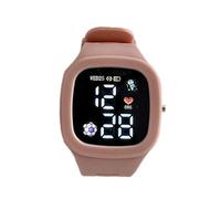 Reloj digital para niños, pantalla LED cuadrada luminosa, diseño impermeable, reloj de correa de silicona colorida para niñas de 3 a 10 años, ideal para cumpleaños, recuerdos de fiesta, conceptos de