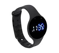 Reloj Digital para Niños Reloj Inteligente, Reloj Digital para Niños Correa de Reloj de Silicona Resistente Al Agua Reloj Electrónico LED a Prueba de Rayones para Niños Mujeres Mujeres(Negro)