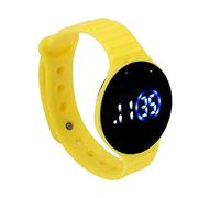 Reloj Digital para Niños Reloj Inteligente, Reloj Digital para Niños Correa de Reloj de Silicona Resistente Al Agua Reloj Electrónico LED a Prueba de Rayones para Niños Mujeres Mujeres(Amarillo)