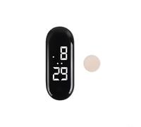 Reloj digital para scooter y bicicleta con pantalla táctil retroiluminada, carcasa de aleación compacta, luz nocturna, scooters eléctricos, bicicletas y ATV, color negro ovalado (elipse)