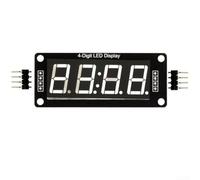 Reloj digital, para tm1637 0.56 pulgadas cuatro dígitos siete segmentos pantalla LED para proyectos de bricolaje Arduino (blanco)