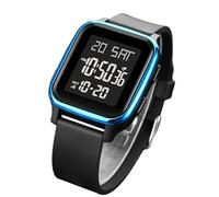 Reloj Digital - Reloj Digital LED De 42 Gramos | Relj De Pulsera Para Hombre, ABS, PU, acero Inoxidable Cuenta Con Una Pantalla LED De Gran Tamaño Con Un Panel Deportivo Cuadrado Que Proporciona La