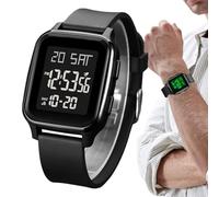 Reloj Digital - Relojes De Pulsera De Acero Inoxidable ABS PU Ďe 3,7 Cm | Relojes Militares | Reloj Đe Mano Cuadrado D́e | Para Cumpleaños Navidad Año Nuevo Citas Desplazamientos Viajes D̄e Negoc