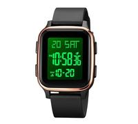 Reloj Digital Square - Reloj deportivo luminoso impermeable | Relojes de pulsera digitales elegantes y sencillos para hombres y mujeres, relojes de alarma, reloj de mano cuadrado, pieza de tiempo