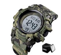 Reloj Digital Táctico para Hombre, Resistente al Agua 50M, Deportivo de Exterior con Luz EL, Fecha, Día, Alarma, Hora Dual, Temporizador(Color 6)