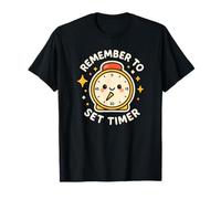Reloj Divertido con Texto en inglés Remember to Set Timer Camiseta
