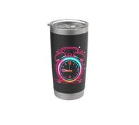 Reloj Doble Campana Retro Estilo Vintage Vaso térmico de acero inoxidable de doble pared