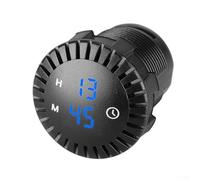 Reloj electrónico con pantalla táctil impermeable Pantalla digital para vehículos de 12V 24V (azul)