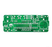 Reloj electrónico de 4 dígitos DIY Kit de soldadura con estuche acrílico protector, aprende montaje de componentes y principios electrónicos básicos (verde sin carcasa)