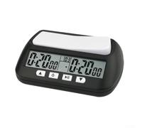 Reloj electrónico de ajedrez 3 en 1 con funciones de bonificación y retardo para precisión a nivel de torneo, compacto y ligero (A)