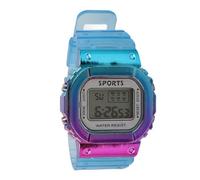 Reloj Electrónico de Color Degradado, Relojes de Pulsera Deportivos Electrónicos Impermeables, Relojes Casuales para Estudiantes, Esfera Grande, Resistente Al Agua, Tiempo de Espera Prolongado, Reloje