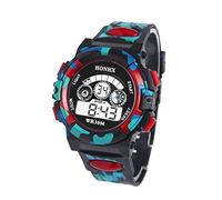 Reloj electrónico para niños, para exteriores, deportivo, multifunción, para niños, de 7 a 10 años, rosso, talla única