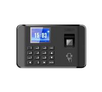 Reloj en Máquina, Máquina de asistencia con contraseña y huella dactilar biométrica inteligente, reloj de control de asistencia, grabadora de registro de entrada de empleados, pantalla LCD, aviso de v