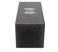 Reloj Estéreo con Altavoz de Madera, Dígitos LED, Fácil Configuración de Hora, Alarma Dual, Decoración de Dormitorio, para Ancianos y Niños, Material de Protección Ambiental,