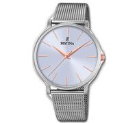 Reloj Festina Para Dama F20475/3 Reloj De Acero Clásico Plateado UF20475/3