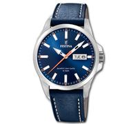 Reloj Festina Para Hombre F20358/3 De Cuero Deportivo Clásico Azul UF20358/3