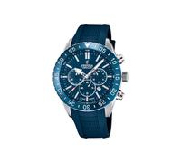 Reloj FESTINA para Hombre F20515/1 Ceramic Caja de Acero Inoxidable 316l Plateado Correa de Caucho Azul