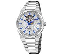 Festina Swiss Made Reloj Automático Hombre de Acero Inoxidable 316l Plateado Reloj Analógico Hombre - Cristal Zafiro de Alta Resistencia - Resistente al Agua 10 ATM F20053/1 Automatic