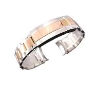 Reloj for Hombre de 40,5 mm con Caja GMT, Acero Plateado/Negro, Compatible NH34, NH35 y NH36, Cristal Zafiro Esfera 28(6 Silvery Rose,One Way)