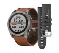 Reloj Garmin 7X SAPPHIRE SOLAR Titanio + Cuero Chestnut 51mm 010-02541-19