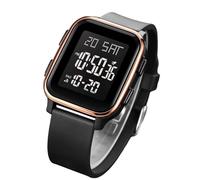 Reloj genérico para mujer - Cómodo y adaptable - Reloj digital para hombre - para ocasiones casuales - Birthday Christmas New Year Dating Commuting Business Trips Travel Travel, dorado, Se référer au