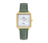 Reloj Go Girl para mujer, acero, dorado, cuero, verde, 699508