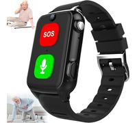 Reloj GPS de emergencia para ancianos con SOS, monitor de frecuencia cardíaca, videollamada 4G, impermeable, ideal para demencia, Alzheimer, cuidado del autismo