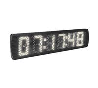 Reloj grande de 5 pulgadas, 6 dígitos, 7 segmentos, for exteriores, con temporizador de cuenta regresiva LED y control remoto. Múltiples modos(White timer)