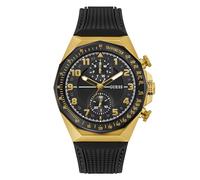 GUESS Reloj de pulsera para hombre D1 GW0902G1 de silicona, Negro , Moderno