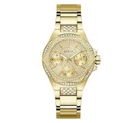 GUESS Reloj de pulsera para mujer Envy GW0878L2 de acero inoxidable dorado, champán, Moderno