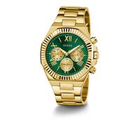 Guess Reloj Equity para Hombre de Acero Inoxidable, Verde, OneSize, Clásico