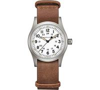 Reloj Hamilton Khaki Field Mecánico Esfera Blanca Correa Piel H69439511