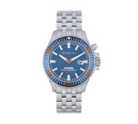 BREIL Reloj Manta P.R.O. DE Hombre Manta P.R.O. MONOCROMÁTICO Esfera Azul Movimiento Time Only - 3 LANZAS IBRIDAS y Pulsera DE Acero Plateado TW2015
