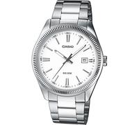 Reloj Hombre CASIO MTP-1302D-7A1 Pulsera Acero Clásico Vintage Blanco 50mt