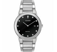 Citizen Reloj analógico para Hombre. de Energía Solar con Correa en Acero Inoxidable AU1060-51G_BLK