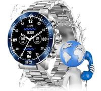 Reloj Hombre Inteligente Redondo con Llamadas Bluetooth 5.2 AMOLED de 1,43 pulgadas, Smartwatch Hombre con 107+ deportes