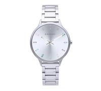 Radiant - Colección Mykonos - Reloj analógico y automático. Reloj de Pulsera para Mujer. Reloj de Brazalete con Esfera plateda y Correa de Acero Inoxidable. Tamaño 38mm. 3ATM.