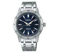 Seiko Presage Style 60's automatic men's watch blue background SRPL07J1 steel case and bracelet