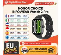 Reloj HONOR CHOICE INFOWEAR Watch 2 Pro con Pantalla AMOLED de 1.97 Pulgadas y Bisel Delgado, Compatible con Barómetro y Brújula, Posicionamiento GNSS Autónomo Black