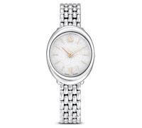 Reloj Imber oval, Fabricado en Suiza, Brazalete de metal, Tono plateado, Acero inoxidable OS