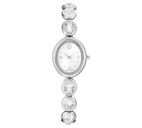 Reloj Imber oval, Fabricado en Suiza, Brazalete de metal, Tono plateado, Acero inoxidable OS