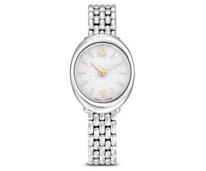 Reloj Imber oval, Fabricado en Suiza, Brazalete de metal, Tono plateado, Acero inoxidable OS