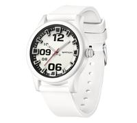 Reloj impermeable para hombres, mujeres, niños y niñas, analógico, militar, deportivo, unisex, correa de silicona fácil de leer, blanco, Deportivo