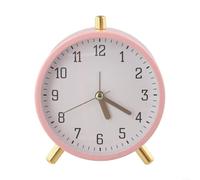 Reloj infantil compacto con función de silencio, fácil gestión del tiempo para niños (rosa)