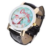 Reloj Infantil de Gel de Sílice, Navidad, Santa Claus | Correa Ajustable, Números y Manecillas Coloridos, Práctica para Aprender la Hora, Obsequio Económico Infantil