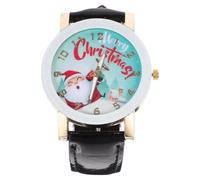 Reloj Infantil de Silicona, Diseño Santa, Navidad, para Aprender la hora | Números Coloridos y Manecillas Visibles, Estilo Festivo, para Muñeca Pequeña y Uso Diario Casual